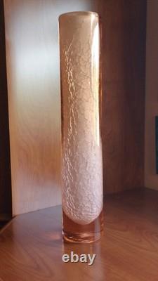 Tall Hand Blown Art Glass Vase