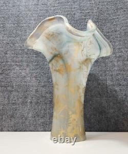 Tammaro Murano Style Pink And Blue Vase
