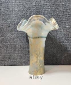 Tammaro Murano Style Pink And Blue Vase