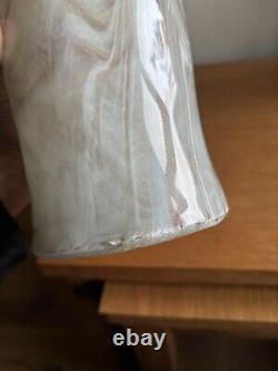 Tammaro Style Murano Pink Beige Marble Glass Sculpture Splash Vase Large VGC