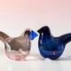 Toikkla Oiva Toikka 1972 Birds (iittala) Pink & Blue Unique Designed Glass Birds