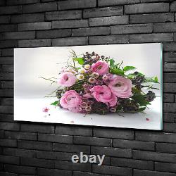 Tulup Acrylic Glass Print Wall Art Image 100x50cm Bouquet of roses