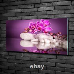 Tulup Acrylic Glass Print Wall Art Image 100x50cm Pink orchid
