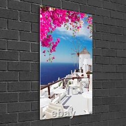 Tulup Acrylic Glass Print Wall Art Image 50x100cm Santorini Greece