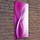 Tulup Glass Print Wall Art 50x125 Waves background