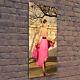 Tulup Glass Print Wall Art 50x125 Woman in pink
