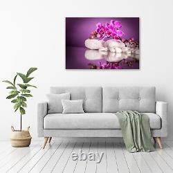 Tulup Glass Print Wall Art Image Picture 100x70cm Pink orchid