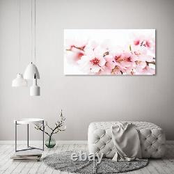Tulup Glass Print Wall Art Image Picture 120x60cm Cherry blossoms