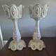 Two Victorian Ceramic Handpainted Lusters