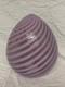 VENINI Limited Edition 7/19 Murano Art Glass Pink Swirl Egg 26cm NEW BOXED RARE