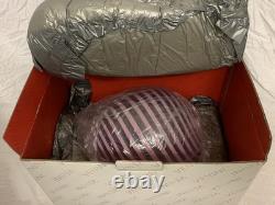 VENINI Limited Edition 7/19 Murano Art Glass Pink Swirl Egg 26cm NEW BOXED RARE