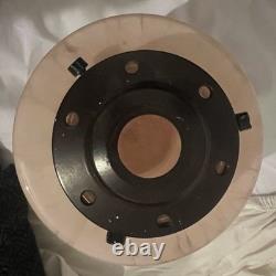 VINTAGE 20s 1930s ART DECO BAKELITE PINK GLASS GRADUATED TIERED LIGHT LAMP SHADE