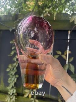 VTG 1950s 60s Josef Rozinek Czech Art Glass Vase