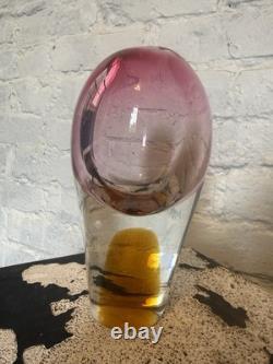 VTG 1950s 60s Josef Rozinek Czech Art Glass Vase