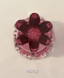 VTG Czech 1960'S Josef Hospodka Art Glass Vase Large 12 MPink & Clear MCM VTG Czech 1960'S Josef Hospodka Art Glass Vase Large 12 MPink & Clear MCM
