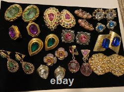 VTG GRIPOIX STYLE MOGUL EARRINGS Craft Dira