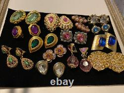 VTG GRIPOIX STYLE MOGUL EARRINGS Craft Dira