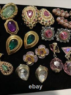 VTG GRIPOIX STYLE MOGUL EARRINGS Craft Dira