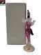 VTG Murano Art Glass Dancer Figurine Gold Flecks Pink Glass with Box