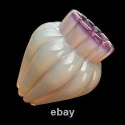 VTG Pink Opaline Archimede Seguso Murano Glass Vase Midcentury 1940s-60s