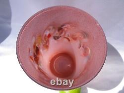 Vasart Strathearn Art Glass Vase Made in Crieff Scotland Salmon Pink Gorgeous