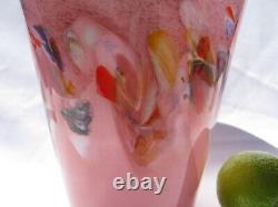 Vasart Strathearn Art Glass Vase Made in Crieff Scotland Salmon Pink Gorgeous