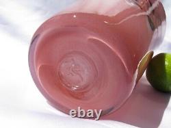 Vasart Strathearn Art Glass Vase Made in Crieff Scotland Salmon Pink Gorgeous