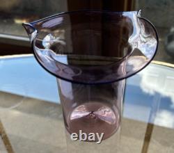 Venini 1989 genuine SIGNED vase, design by Tyra Lundgren, very good condition