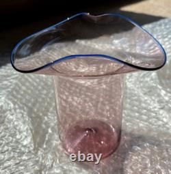 Venini 1989 genuine SIGNED vase, design by Tyra Lundgren, very good condition
