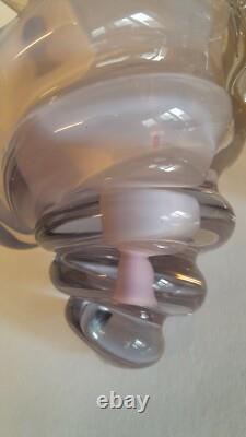 Very RARE Murano Vintage Glass Sea-shell Pink And Gold Heavy