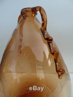 Very Rare Italian Art Glass Art Deco Vase Cappellin Vittorio Zecchin Murano