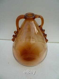 Very Rare Italian Art Glass Art Deco Vase Cappellin Vittorio Zecchin Murano