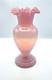 Victorian Vase Pink Opaline Glass Vase Ruffled Neck Glass Vase Stunning