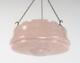 Vintage 1930s Art Deco Pink Spatter Glass Plafonnier / Flycatcher Lamp Shade