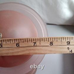 Vintage 1939 New York World's Fair Saturn Lamp Pink Frosted Glass Art Deco