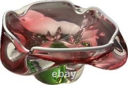 Vintage 1960s Chribská Art Glass Bowl, Model 316/4/16 by Josef Hospodka