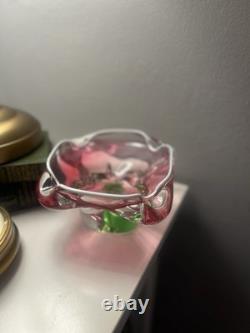 Vintage 1960s Chribská Art Glass Bowl, Model 316/4/16 by Josef Hospodka