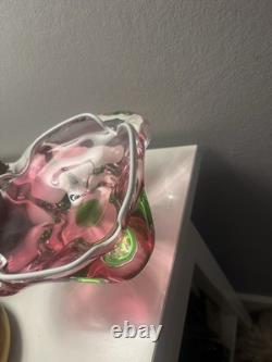 Vintage 1960s Chribská Art Glass Bowl, Model 316/4/16 by Josef Hospodka