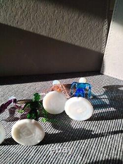 Vintage Alien Figures Glass Oddities Czech Arts and Crafts Set of 4 1960s Rare
