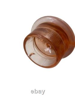 Vintage Art Deco Glass Float Bowl Pink Centrepiece Decorative Flower Vase