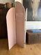 Vintage Art Deco Style Pink Glass Room Divider Screen