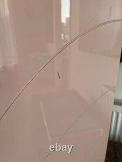 Vintage Art Deco Style Pink Glass Room Divider Screen