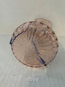 Vintage Beautiful Kralik Tadpole Pink And Blue Art Glass Vase 8-½ High