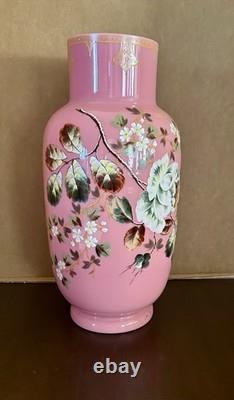 Vintage Bohemian Pink Opaline Art Glass Vase, Number 4