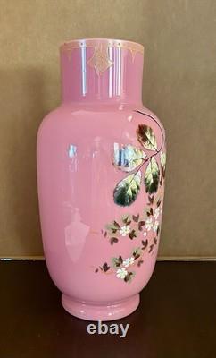 Vintage Bohemian Pink Opaline Art Glass Vase, Number 4