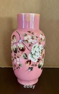 Vintage Bohemian Pink Opaline Art Glass Vase, Number 4