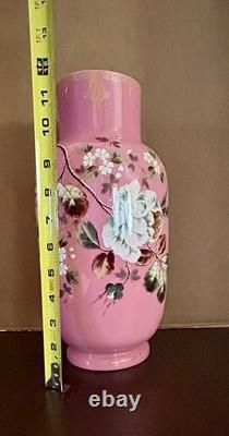 Vintage Bohemian Pink Opaline Art Glass Vase, Number 4