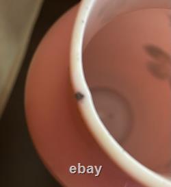 Vintage Bohemian Pink Opaline Art Glass Vase, Number 4