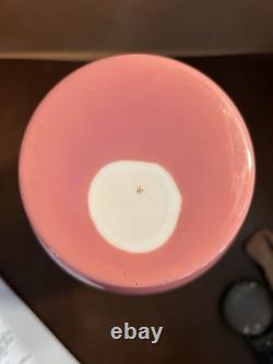 Vintage Bohemian Pink Opaline Art Glass Vase, Number 4