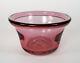 Vintage Chet Cole Pink American Studio Glass Bowl with Turned Rim Signed
